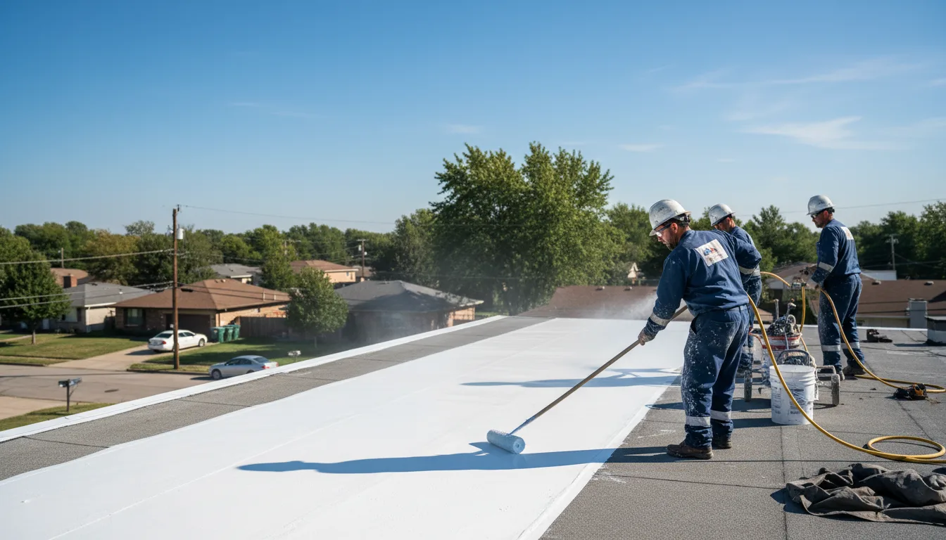 Commercial roof coating in Gibson, TN near me